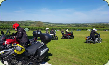 Bikers Campsite, Motorcycle Camping in Wales, UK